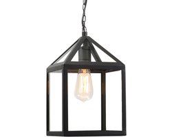 QAZQA amsterdam - Landelijke Hanglamp voor buiten - 1 lichts - L 210 mm - Zwart - Buitenverlichting