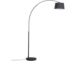 QAZQA Arc Eco 1 Staande Booglamp - 1 Lichts - 120 cm - Zwart