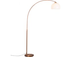 QAZQA Arc Eco - Staande booglamp - 1 lichts - 1200 mm - koper