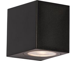 QAZQA baleno - Moderne Wandlamp voor buiten - 1 lichts - L 6.8 cm - Zwart - Buitenverlichting