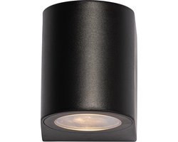 QAZQA baleno - Moderne Wandlamp voor buiten - 1 lichts - L 6.8 cm - Zwart - Buitenverlichting