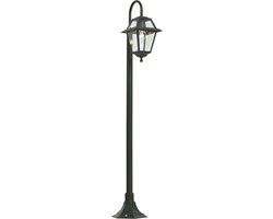 QAZQA berta - Klassieke Lantaarn - 1 lichts - H 135 cm - Groen - Buitenverlichting