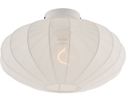 QAZQA bida - Design Plafondlamp met kap - 1 lichts - Ø 42 cm - Wit - Woonkamer | Slaapkamer | Keuken