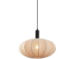 QAZQA bida - Japandi Hanglamp - 1 lichts - Ø 42 cm - Bruin - Woonkamer | Slaapkamer | Keuken