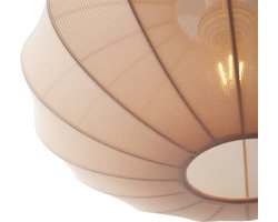 QAZQA bida - Japandi Hanglamp voor boven de eettafel | in eetkamer - 2 lichts - L 127 cm - Beige - Woonkamer | Slaapkamer | Keuken