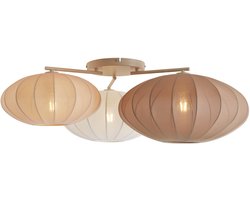 QAZQA bida - Japandi Plafondlamp - 3 lichts - L 80 cm - Wit - Woonkamer | Slaapkamer