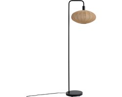 QAZQA bida - Japandi Vloerlamp | Staande Lamp - 1 lichts - H 160 cm - Zwart - Woonkamer | Slaapkamer