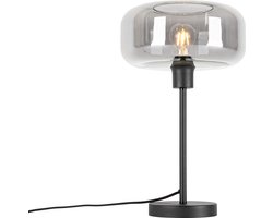 QAZQA bizle - Art Deco Tafellamp - 1 lichts - H 46 cm - Grijs - Woonkamer | Slaapkamer | Keuken