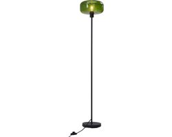 QAZQA bizle - Retro Vloerlamp | Staande Lamp - 1 lichts - H 146 cm - Zwart - Woonkamer | Slaapkamer | Keuken
