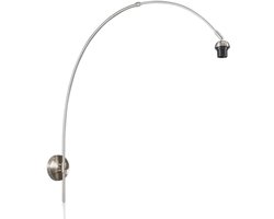 QAZQA bow - Moderne Wand booglamp voor binnen - 1 lichts - D 640 mm - Staal - Woonkamer | Slaapkamer | Keuken