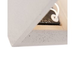QAZQA box - Industriele Wandlamp voor binnen - 1 lichts - D 115 mm - Grijs - Industrieel - Woonkamer | Slaapkamer | Keuken