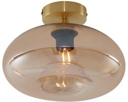 QAZQA busa - Art Deco Plafondlamp - 1 lichts - Ø 28 cm - Goud/messing - Woonkamer | Slaapkamer | Keuken