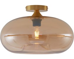 QAZQA busa - Art Deco Plafondlamp - 1 lichts - Ø 40 cm - Goud/messing - Woonkamer | Slaapkamer | Keuken