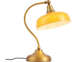 QAZQA clerk - Klassieke Tafellamp - 1 lichts - H 38 cm - Brons - Kantoor / Werkkamer,Slaapkamer