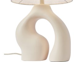 QAZQA dahlia - Japandi Tafellamp - 1 lichts - H 44.5 cm - Beige - Woonkamer | Slaapkamer