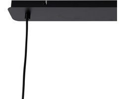 QAZQA denise - Retro Hanglamp voor boven de eettafel | in eetkamer - 4 lichts - L 113.5 cm - Groen - Woonkamer | Slaapkamer | Keuken