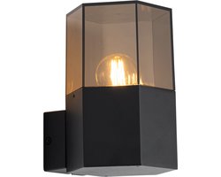 QAZQA denmark - Moderne Wandlamp voor buiten - 1 lichts - D 15 cm - Zwart - Buitenverlichting