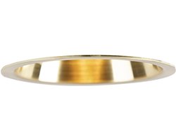 QAZQA dept - Design Inbouwspot - 1 lichts - Ø 87 mm - Goud/messing - Woonkamer | Slaapkamer | Keuken
