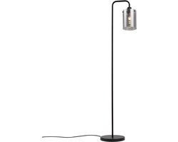 QAZQA domo - Moderne Vloerlamp | Staande Lamp - 1 lichts - H 150 cm - Zwart - Woonkamer | Slaapkamer