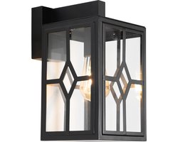 QAZQA dover - Klassieke Wandlamp voor buiten - 1 lichts - L 17.2 cm - Zwart - Buitenverlichting