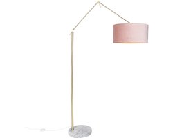 QAZQA editor - Moderne Vloerlamp | Staande Lamp met kap - 1 lichts - H 1908 mm - Roze - Woonkamer | Slaapkamer
