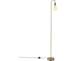 QAZQA facil - Moderne Vloerlamp | Staande Lamp - 1 lichts - H 145 cm - Brons - Woonkamer | Slaapkamer | Keuken