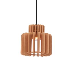 QAZQA felt - Retro Hanglamp - 1 lichts - Ø 31 cm - Oranje - Woonkamer | Slaapkamer | Keuken