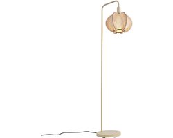 QAZQA gertie - Japandi Vloerlamp | Staande Lamp met kap - 1 lichts - H 160 cm - Beige - Woonkamer
