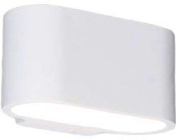 QAZQA Gipsy Arles - Wandlamp - 1 Lichts - 18 cm - wit