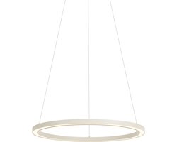 QAZQA girello - Design LED Hanglamp - 1 lichts - Ø 60 cm - Beige - Woonkamer | Slaapkamer | Keuken