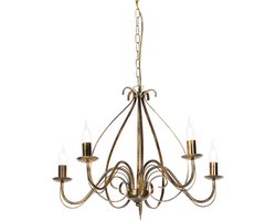 QAZQA giuseppe - Klassieke Kroonluchter - 5 lichts - Ø 60 cm - Goud/messing - Woonkamer | Slaapkamer | Keuken