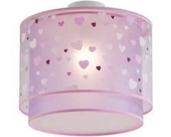 QAZQA harrie - Voor kinderen Plafondlamp - 1 lichts - Ø 35 cm - Roze - Kinderkamer