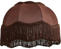 QAZQA heritage - Retro Lampenkap - Ø 31.5 cm - Bruin - Woonkamer