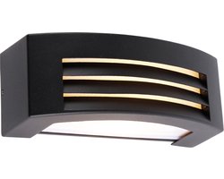QAZQA hurricane - Moderne Wandlamp voor buiten - 1 lichts - D 12.8 cm - Zwart - Buitenverlichting