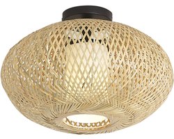 Qazqa japandi plafondlamp voor in de tuin - Moana - naturel, max. 15W, geschikt voor led, 42cm, IP44