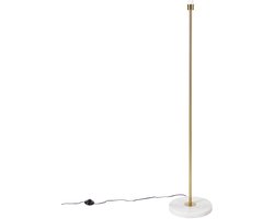 QAZQA Kaso - Moderne Vloerlamp | Staande Lamp - 1 lichts - H 1415 mm - Goud/messing - Woonkamer | Slaapkamer | Keuken
