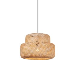 QAZQA kea - Japandi Hanglamp - 1 lichts - Ø 54 cm - Naturel - Woonkamer | Slaapkamer | Keuken