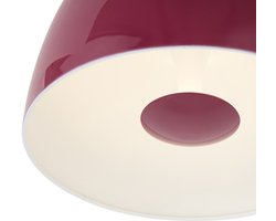 Qazqa led retro plafondlamp - Vera - paars, rond, dimbaar, 30cm, ideaal als hal, slaapkamer en woonkamer lamp