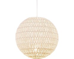 QAZQA lina - Design Grote hanglamp - 1 lichts - Ø 400 mm - Wit - Woonkamer | Slaapkamer | Keuken
