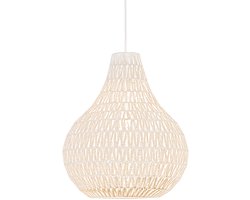 QAZQA Lina Drop 45 - Grote hanglamp - 1 Lichts - Ø45 cm - wit