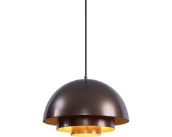 QAZQA loes - Scandinavisch Hanglamp - 1 lichts - Ø 40 cm - Brons - Woonkamer | Slaapkamer | Keuken