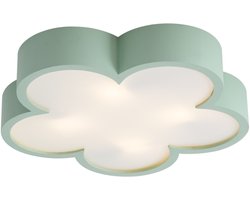 QAZQA lucille - Voor kinderen Plafondlamp - 4 lichts - L 52 cm - Groen - Kinderkamer
