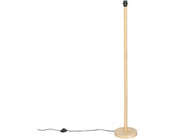 QAZQA mels - Landelijke Vloerlamp | Staande Lamp - 1 lichts - H 133 cm - Naturel - Woonkamer | Slaapkamer | Keuken