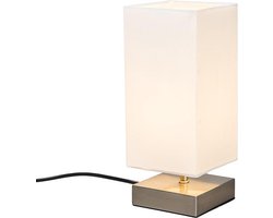 QAZQA milo - Moderne Tafellamp - 1 lichts - H 255 mm - Wit - Industrieel - Woonkamer | Slaapkamer