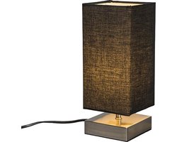 QAZQA milo tl - Moderne Tafellamp - 1 lichts - H 245 mm - Zwart - Industrieel - Woonkamer | Slaapkamer