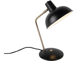 QAZQA milou - Moderne Bureaulamp - 1 lichts - H 380 mm - Zwart - Woonkamer | Slaapkamer | Keuken