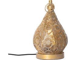 QAZQA mowgli - Oosterse Tafellamp - 1 lichts - H 29 cm - Goud - Woonkamer | Slaapkamer | Keuken