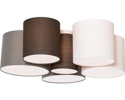 QAZQA multidrum - Moderne Plafondlamp - 6 lichts - L 92 cm - Multicolor - Woonkamer | Slaapkamer | Keuken