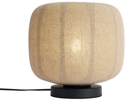 QAZQA nami - Japandi Tafellamp - 1 lichts - H 26.5 cm - Zwart - Woonkamer | Slaapkamer