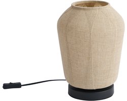 QAZQA nami - Japandi Tafellamp - 1 lichts - H 29.5 cm - Zwart - Woonkamer | Slaapkamer